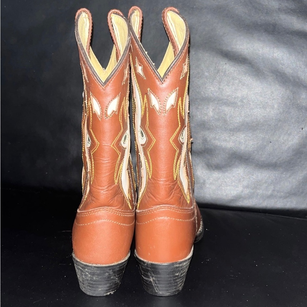 Nwt Justin Brown Western Cowboy Boots - Picture 6 of 6